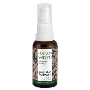 Aloe Vera Bio & C,E, F vitamin Anti age Serum â Serum med Aloe Vera, Tea Tree Oil og Hyaluronsyre mod rynker